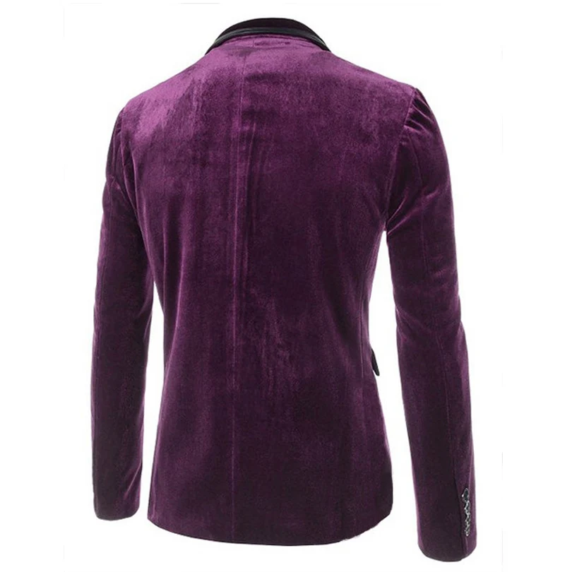 2019 весна/осень Новый мужские вельветовые костюм Slim Fit одной кнопки Твердые Цвет с