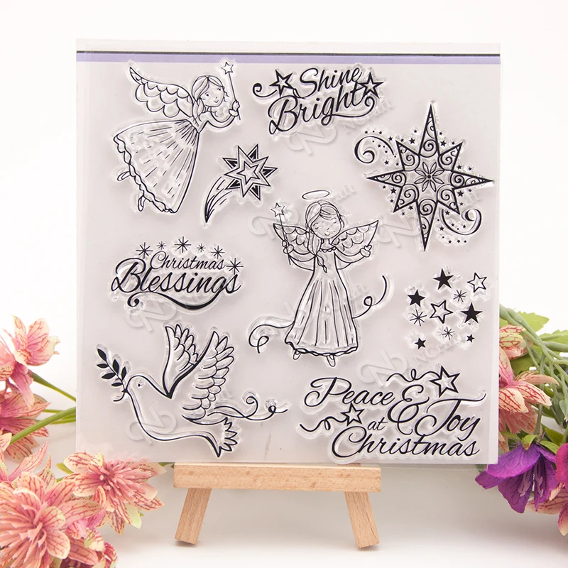 Фотоальбом Ангел/голубь для скрапбукинга|stamps for scrapbooking|clear stampsstamp clear |