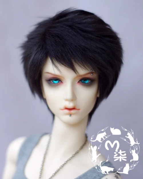Bjd кукольные парики меховой парик короткие волосы 1/12 1/8 1/6 1/4 1/3