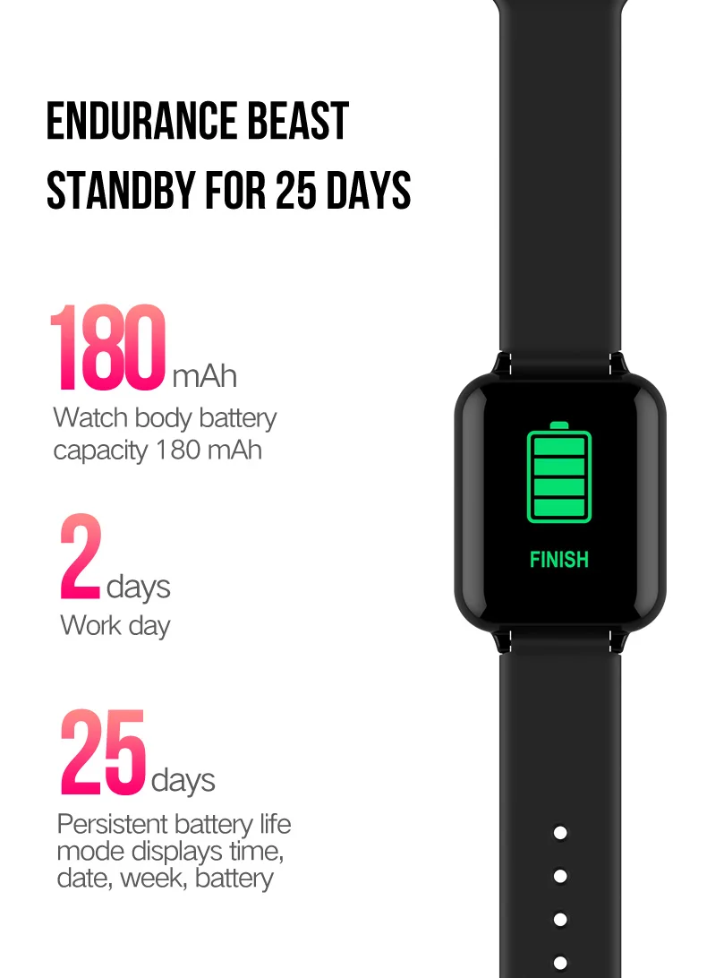 Torntisc дропшиппинг B57 женские Смарт-часы для Android Apple Watch пульсометр кровяное давление Hero Band 3 умные часы для мужчин