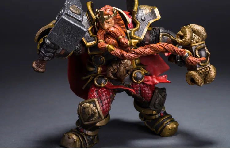 Wow DC экшн фигурка неограниченная Серия 6 дюймов Magni Bronzebeard [Dwarven King] WOW ПВХ модель