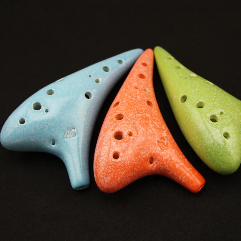 12 отверстий 16 цветов Ocarina Star Series круглая головка Alto C музыкальный инструмент для