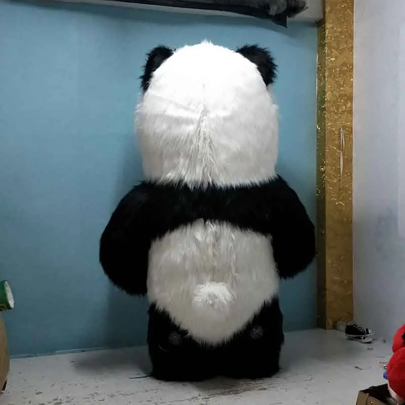 Надувная панда талисман для рекламы высота 2 6 м на заказ взрослых Мультяшные