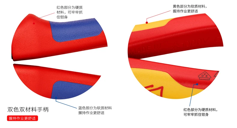KNIPEX немецкий инструмент Кенни Паркер 6 дюймов многофункциональный кабель рабочий зажим электрика плоскогубцы 1302160