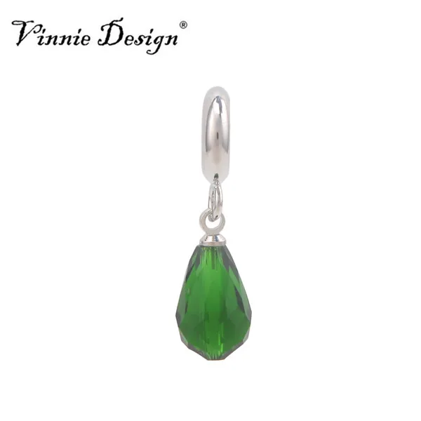 Vinnie Design бесконечные ювелирные изделия стеклянные подвески в форме капли воды для