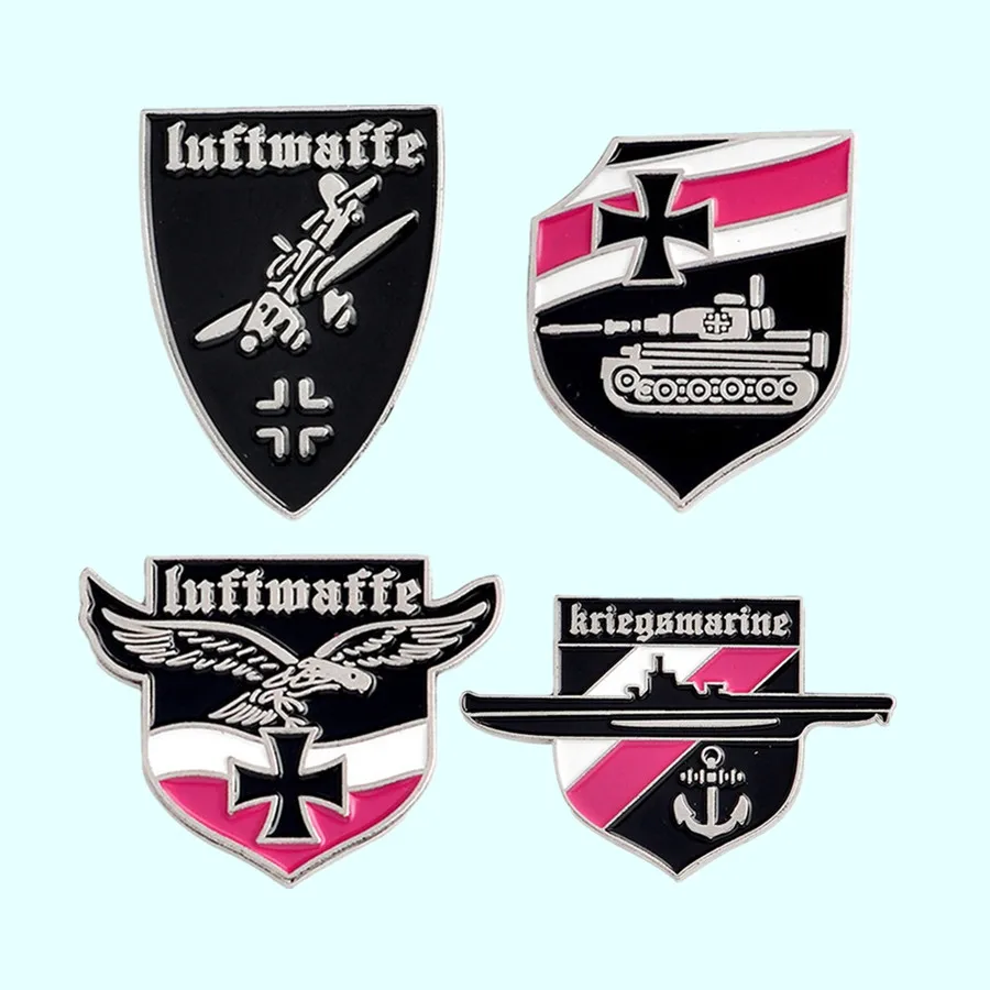 WW II 2 немецкие значки Лот из 4 военно воздушных сил Luftwaffe Железный крест немецкая