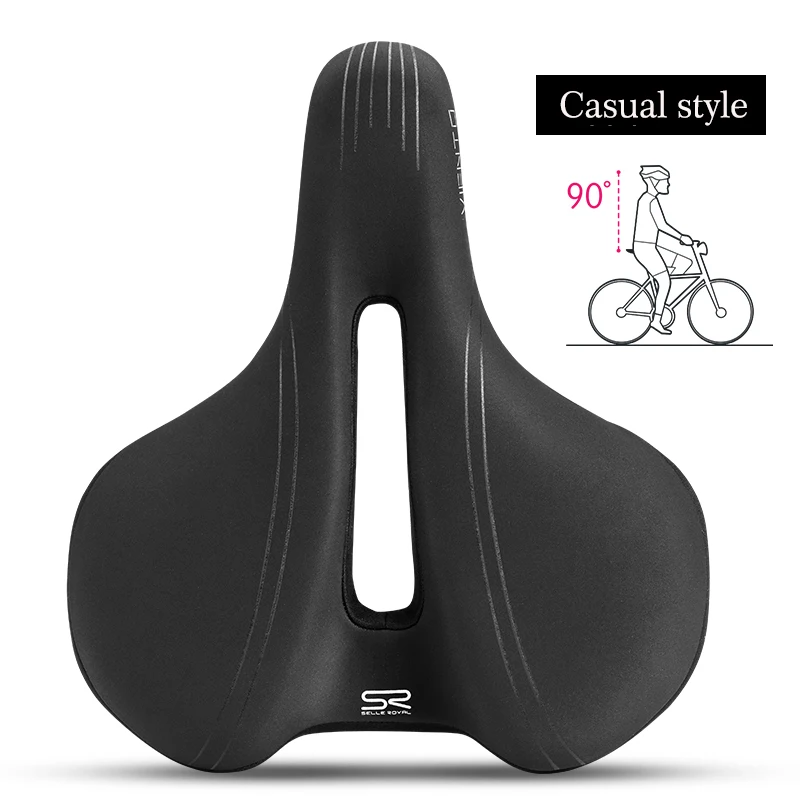 Casual Style SELLE ROYAL велосипедное седло для велосипедного седла, дышащая водонепроницаемая Мягкая силиконовая подушка из искусственной кожи, велосипедное седло MTB для мужчин и женщин - Цвет: Casual Style