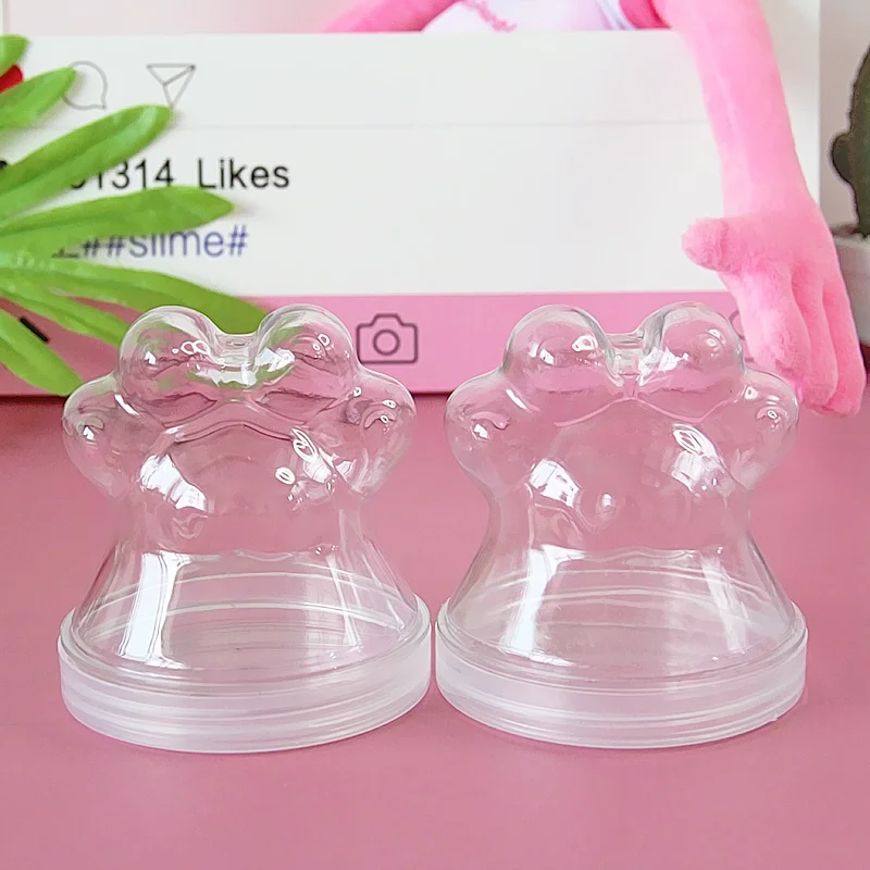 Happy monkey 10/20 шт/партия 200 мл Slime Box пластиковый Slime контейнер прозрачная коробка из полипропилена для хранения пушистое облако прозрачная слизь