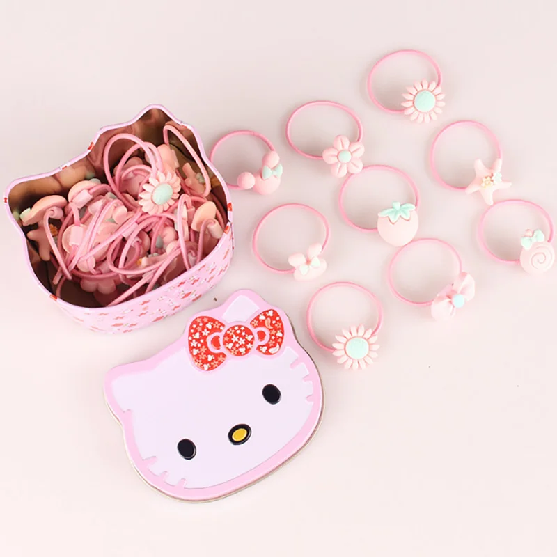 SLKMSWMDJ New Cute Children's Rubber Hair Accessories Baby Sun Flower Band Girls Set 40pcs | Детская одежда и обувь