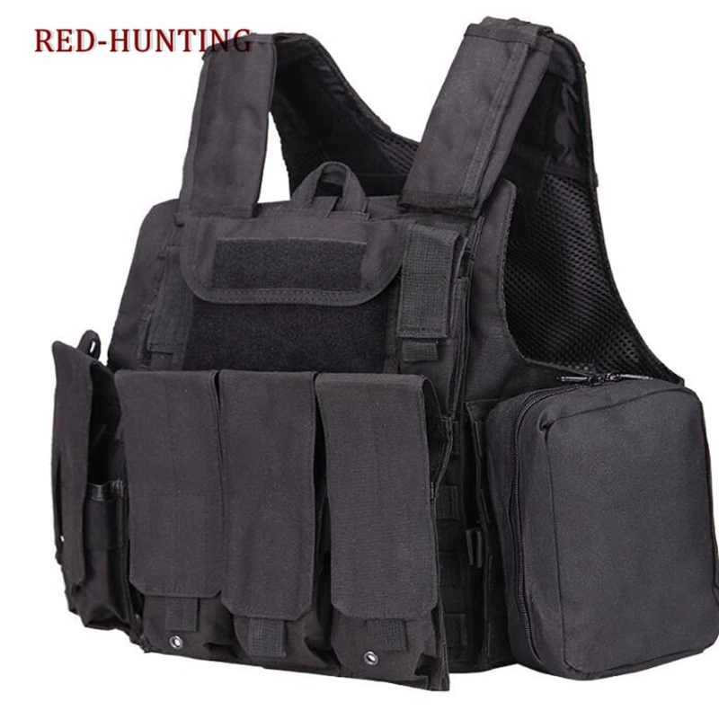 

Mens Tactical Hunting Vests Outdoor Field Combat Airsoft Molle Combat Assault Plate Carrier CS Outdoor Jungle Equipment