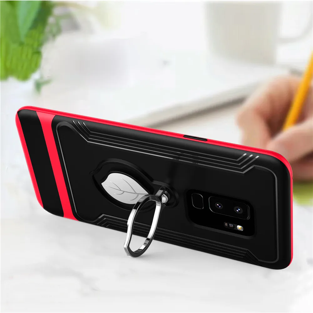 Кленовый лист телефона 360 Вращающаяся подставка чехол для iPhone X XS Max XR 8 6 6S 7 Plus samsung
