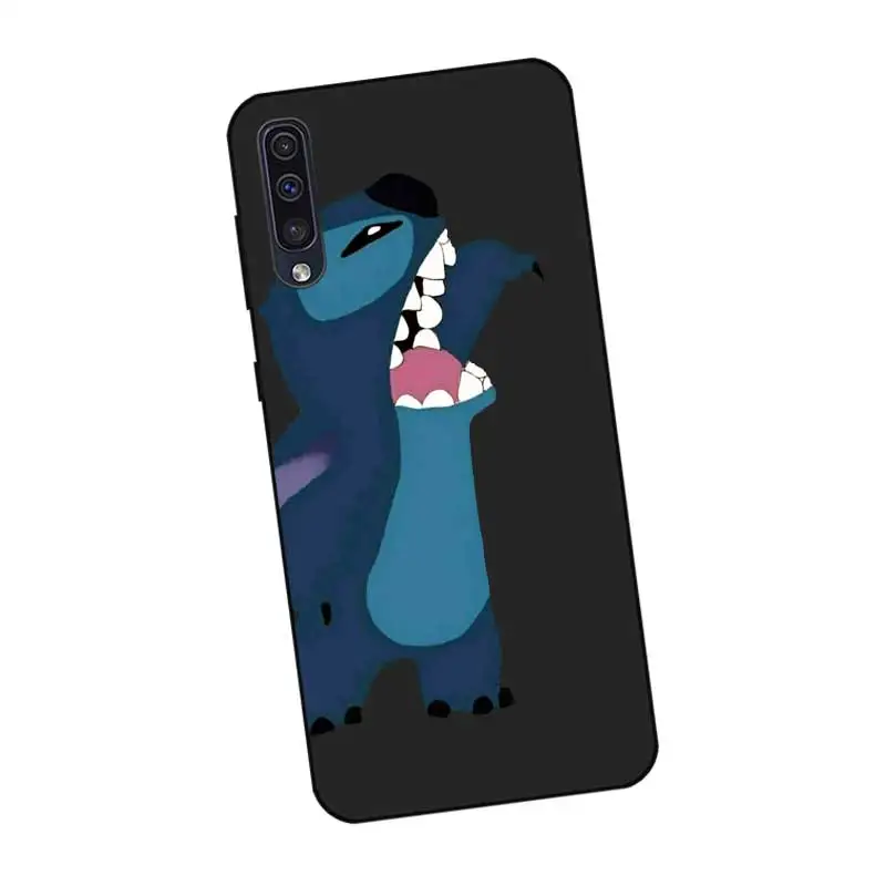 P211 стежка милый черный силиконовый чехол для samsung Galaxy A6 A7 A8 A9 A10 A30 A40 A50 A60 A70 A80 A90 5G A20E