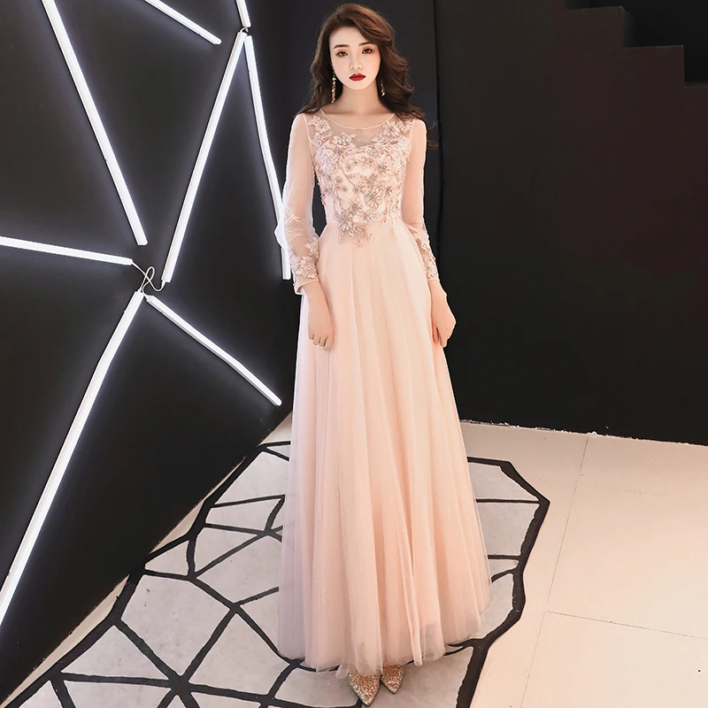 Розовое женское платье для свадебной вечеринки длинное облегающее Ципао с