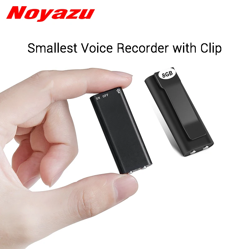 Noyazu N17 мини-диктофон с зажимом маленький диктофон маленький MP3 8G 16G память цифровой Аудио Диктофон