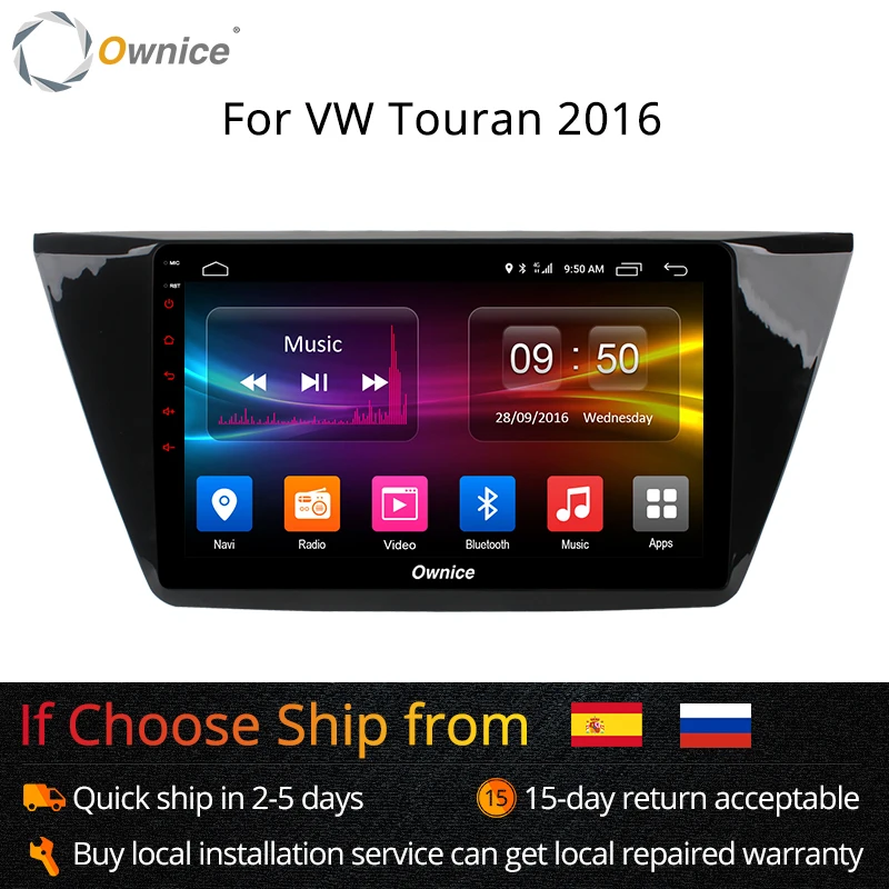Owice K1 K2 10 1 &quotOcta 8 ядерный для VW Touran 2016 android автомобильный DVD Navi Радио плеер gps 2 Гб ram