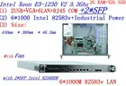 1U сервер брандмауэра, маршрутизатор двигателя с 2 * SFP 6*82583 v Gigabit lan Inte Quad Core Xeon E3-1230 V2 3,3G 2G RAM 32G SSD