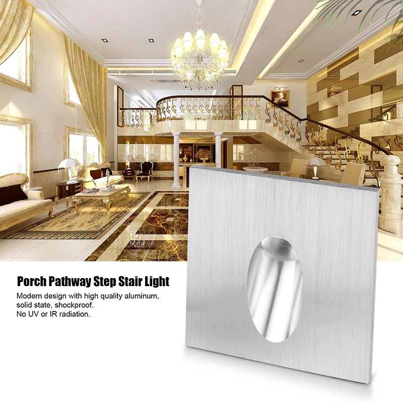 Lemonbest современная светодиодная настенная лампа 1 Вт Алюминий тела встраиваемый