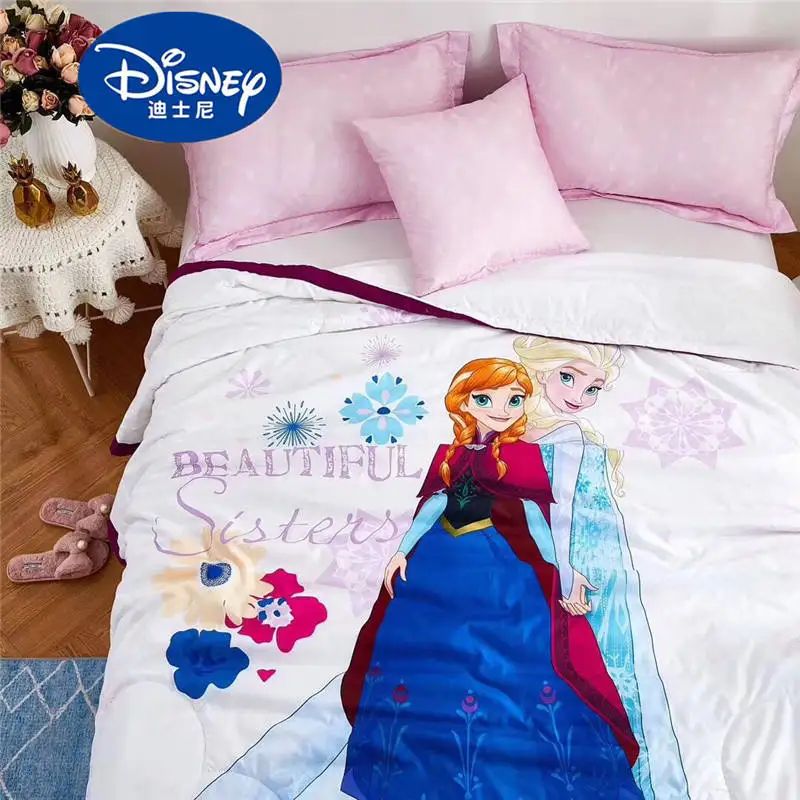 Disney холодное сердце Эльза и Анна для детей и взрослых летнее одеяло Стёганое одеяло хлопок леди один queen King мультфильм девушка спальня мягкие одеяло подарок