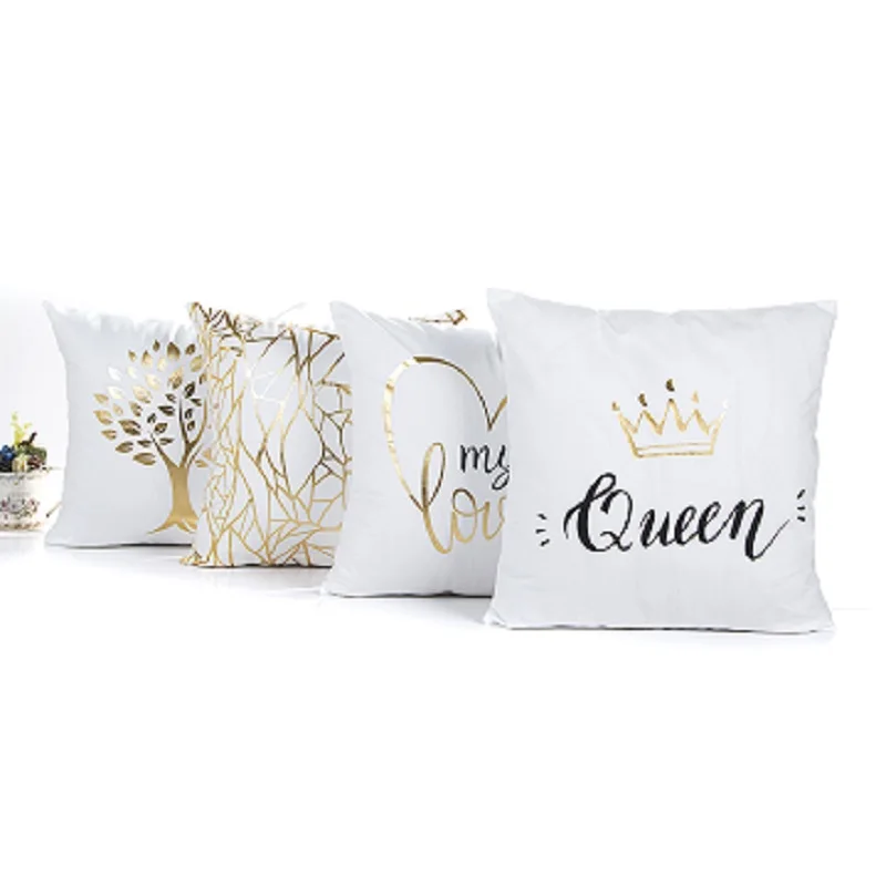 Модные аксессуары для дома с тиснением crown love квадратная наволочка современный