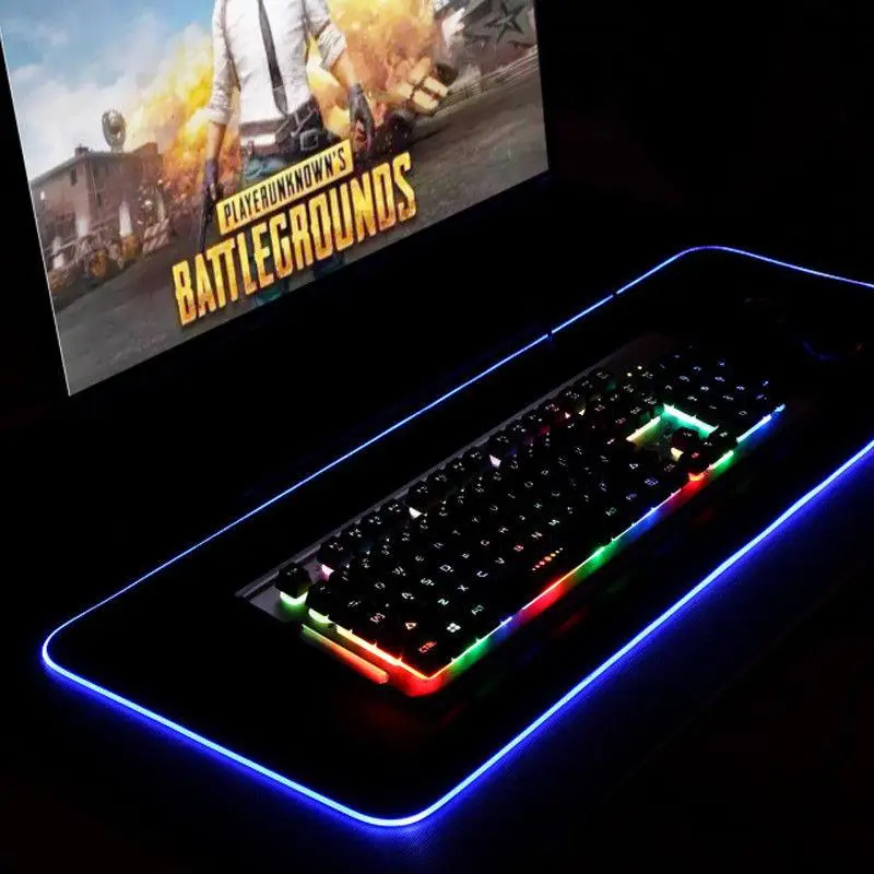 EastVita большое RGB цветное светодиодное освещение игровой коврик для мыши Коврик для ПК ноутбука RGB с подсветкой эффект r20