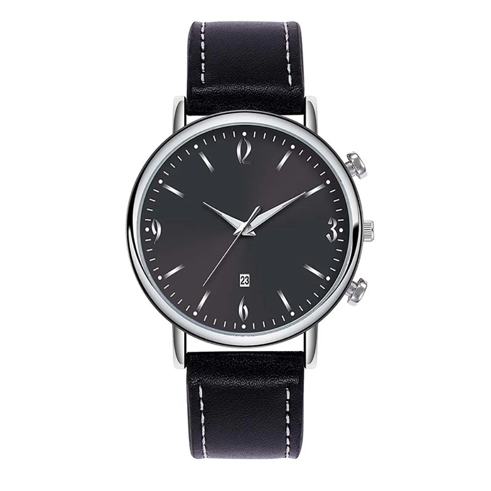 2019 reloj hombre пара модных кожаных аналоговых кварцевых круглых наручных часов