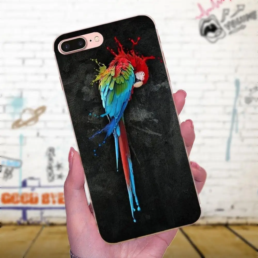 Мягкий чехол для телефона Huawei Honor 4C 5A 5C 5X6 6C 6A 6X7 7X8 9 V8 V10 Y3II Y5II Y6II G8 P7 Play Lite с птицами