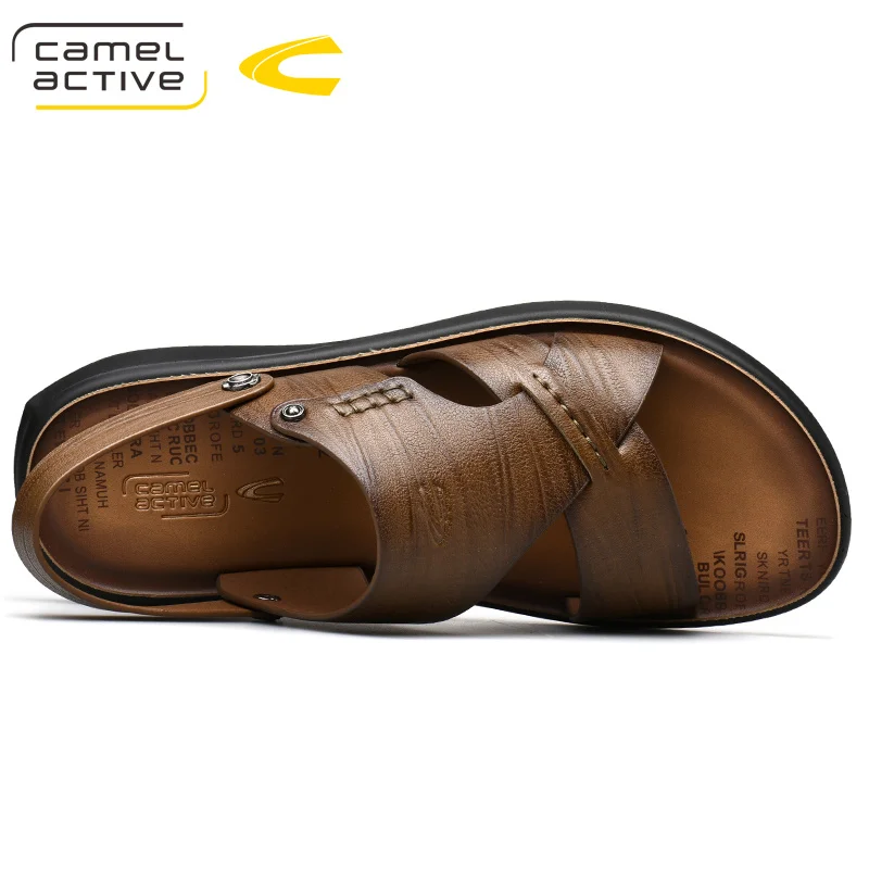Camel Active новинка 2019 кожаные быстросохнущие сандалии летние качественные