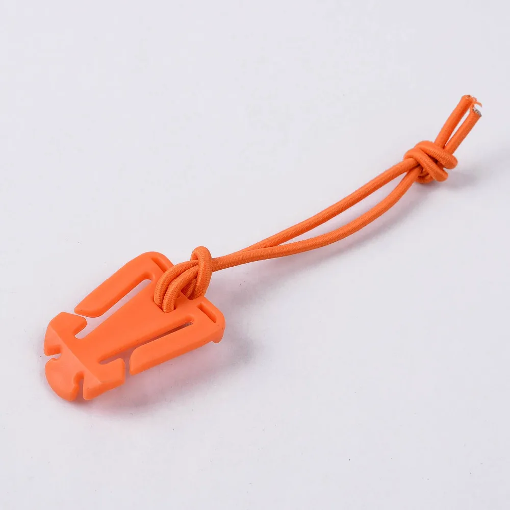 Orange 1Pc EDC Molle Backpack Carabiner EDC Tool Elastic Rope Webbing Buckle Winder Climbing Accessories - Цвет: Orange