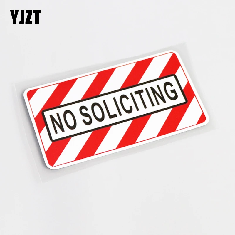 YJZT 12 см * 6 7 модная Наклейка Без SOLICITING ПВХ графическая Автомобильная наклейка 13