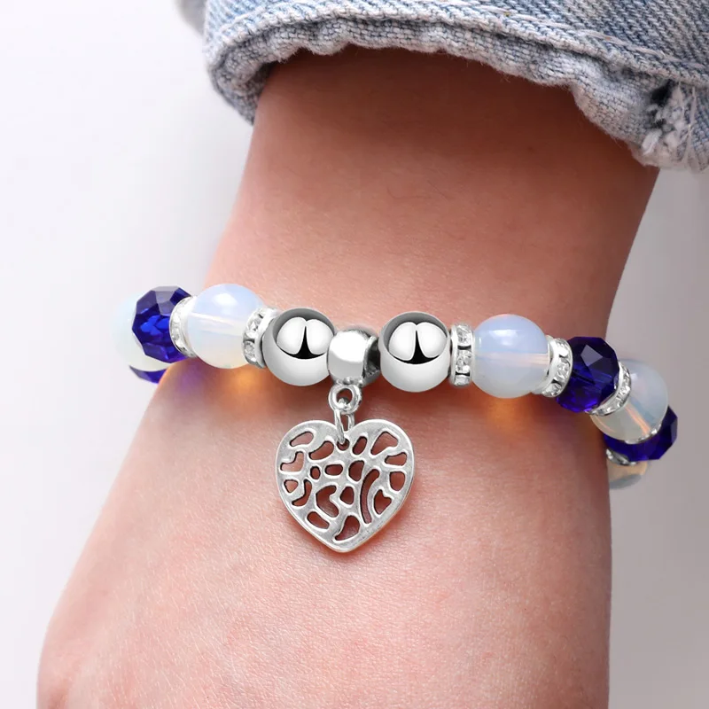 Новые Модные Винтажные серьги ручной работы браслеты Boho эффектные Милые Браслеты с сердцем браслеты для женщин летние ювелирные изделия
