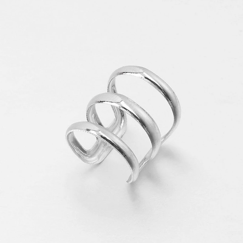 LASPERAL 2018 1PC Punk Rock Ear Clip Cuff Wrap Earring No Piercing-Clip On Silver Gold Alloy Earings Party Jewelry Brinco | Украшения и