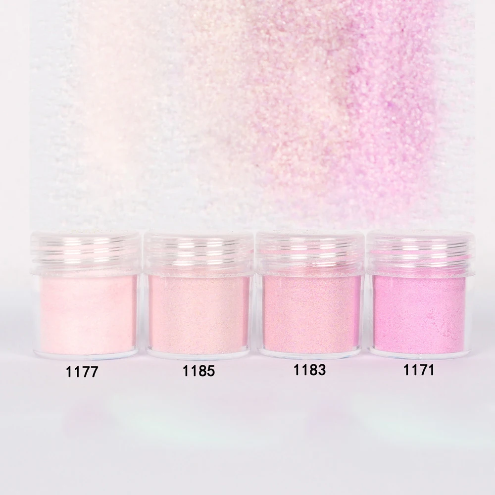 Pink 1 4 шт цвета/партия, порошок конфет для ногтей, лучший пигмент для УФ гель-лака, украшения для ногтей, сахарный блеск, мерцающий маникюр, дизайн ногтей - Цвет: Pink 1