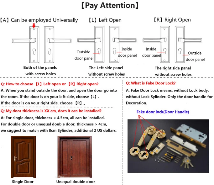 Элегантный Европейский Дверной замок набор из чистой латуни бесшумный для