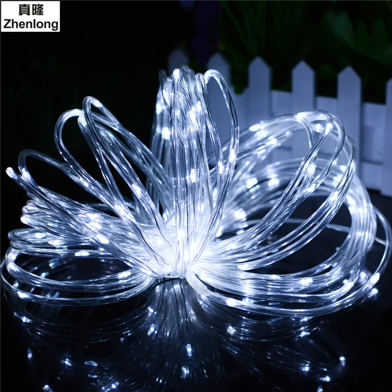 100 светильник полый Медный трубчатый Серебряный провод светодиодный струнный s