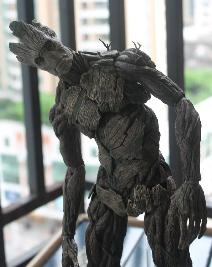 Tamanho grande Guardians Of The Galaxy Arvore Homem Мстители фигурка 40 см Groot BJD Modelo Colecao Presente com caixa de