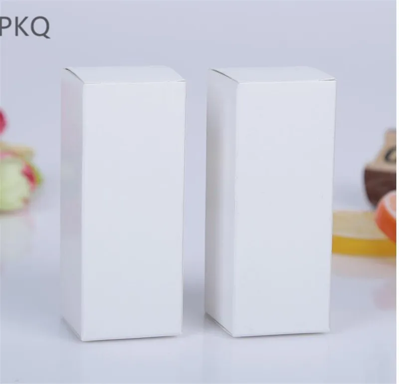 100 шт./лот коричневая/белая/черная Подарочная коробка из крафт бумаги для бутылок