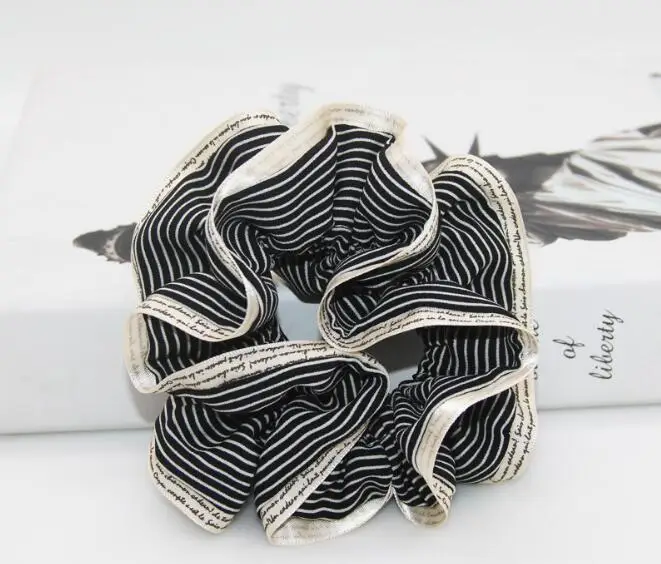 Новое поступление 2017 Новинка полосатые женские резинки для волос с принтом