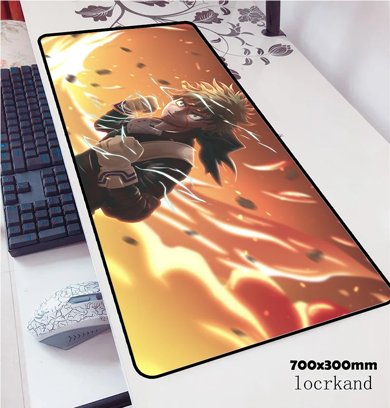 Коврик для мыши my hero academic 700x300x3 мм Офисный Компьютерный коврик геймер геймпад pc