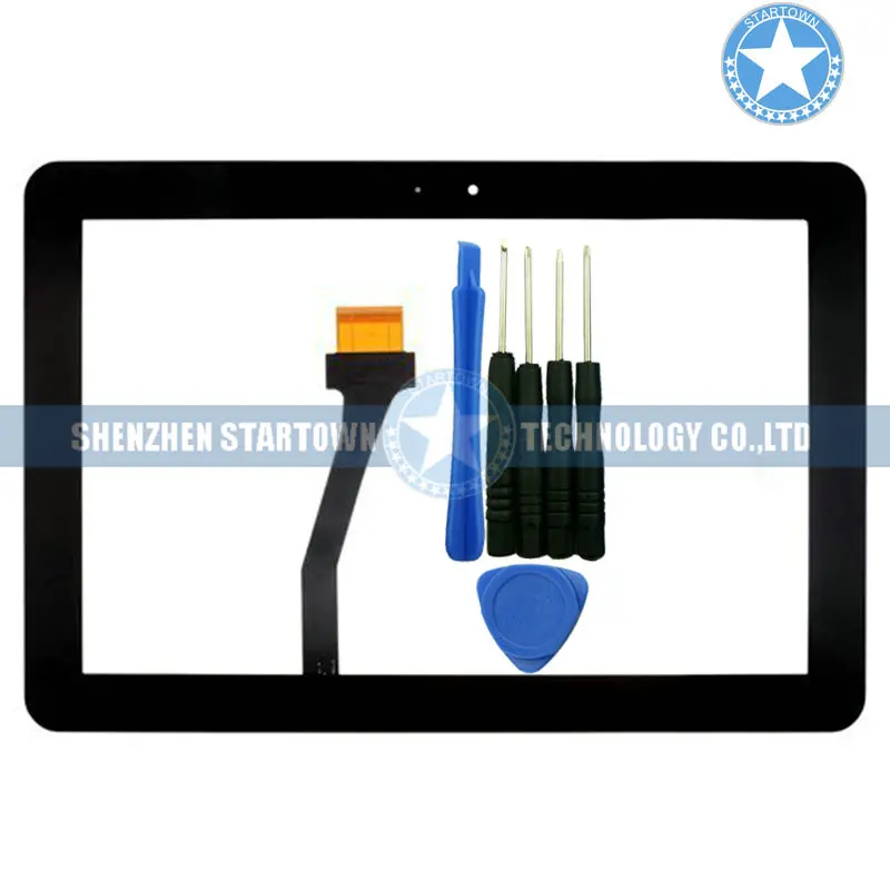 Черный Внешний Передний сенсорный экран дигитайзер стеклянная панель Замена для