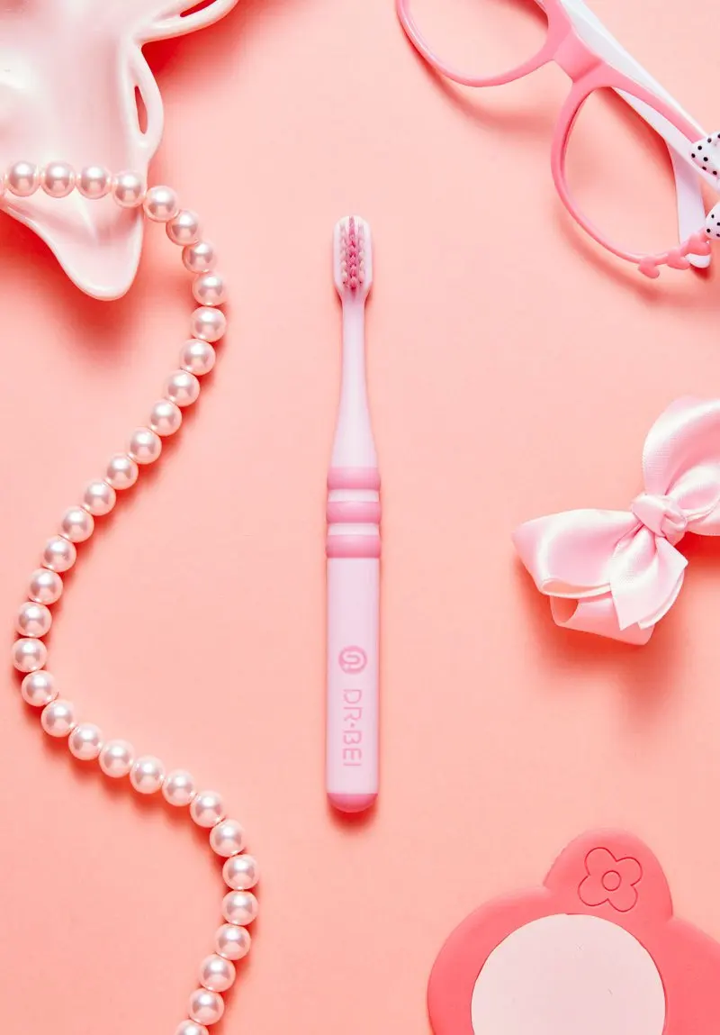 pink Xiaomi MIjia dorctor B детская зубная щетка Антибактериальная прочность безопасный мягкий пух забота о здоровье полости рта - Цвет: pink