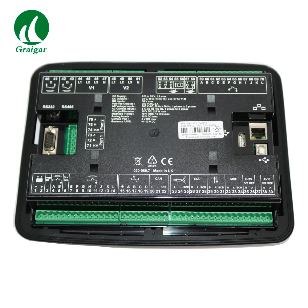 Оригинальный глубоководных DSE8660 MKII Генератор Модуль автоматического запуска