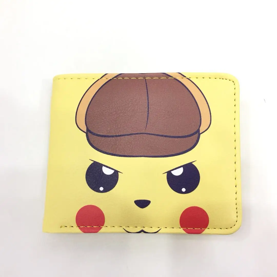 A Мультяшный Покемон кошелек Kawaii Pokemon pikachu портмоне для женщин кредитница кошельки и кошельки - Цвет: A