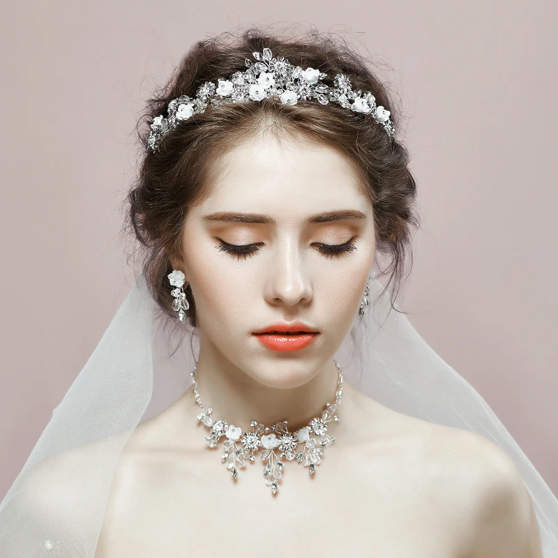 Новые Романтические Свадебные Ювелирные наборы для женщин вечеринки помолвки