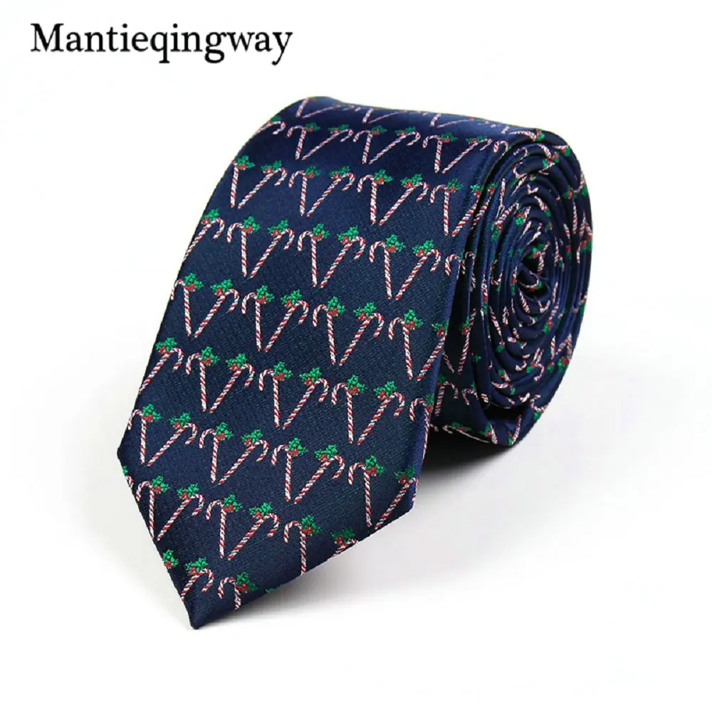 373C Mantieqingway, Рождественский галстук для мужчин, костюмы, дерево, снежинка, узор, галстуки, Gravatas, тонкий красный галстук для шеи, галстуки, рождественские подарки - Цвет: 373C