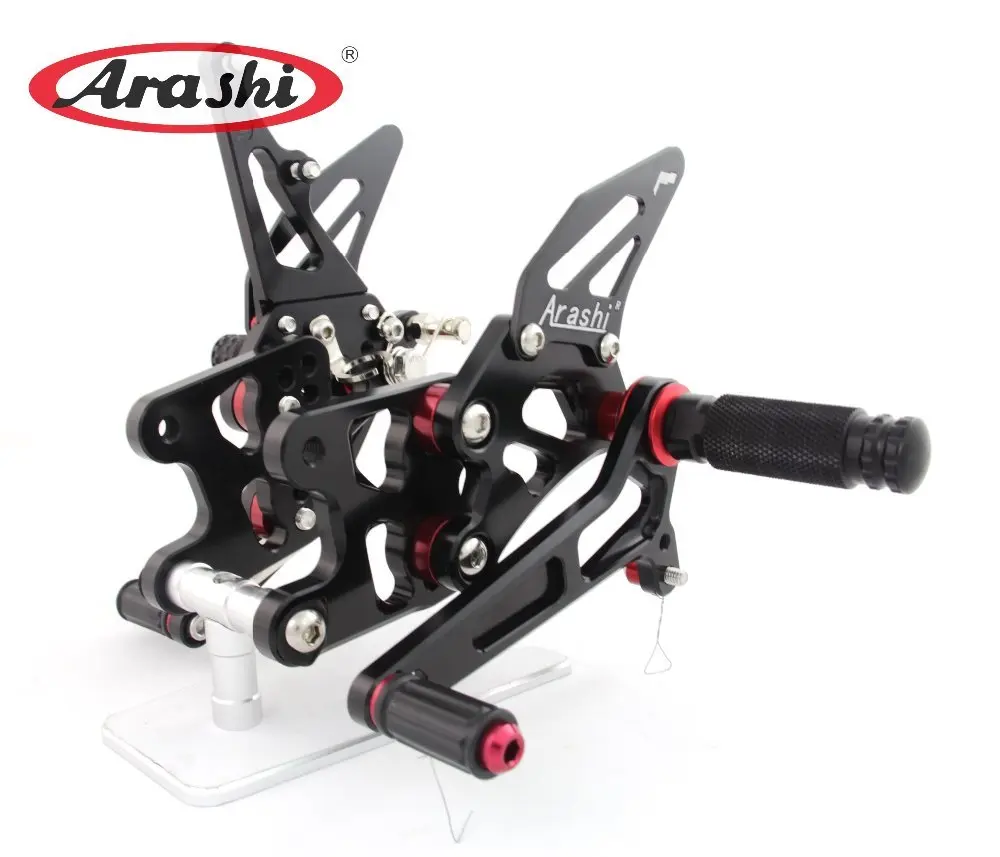 Араши GSXR 1000 K7 Rider Rearset Регулируемый Подножки для SUZUKI GSXR1000 GSX R 2007 2008 мотоцикла с