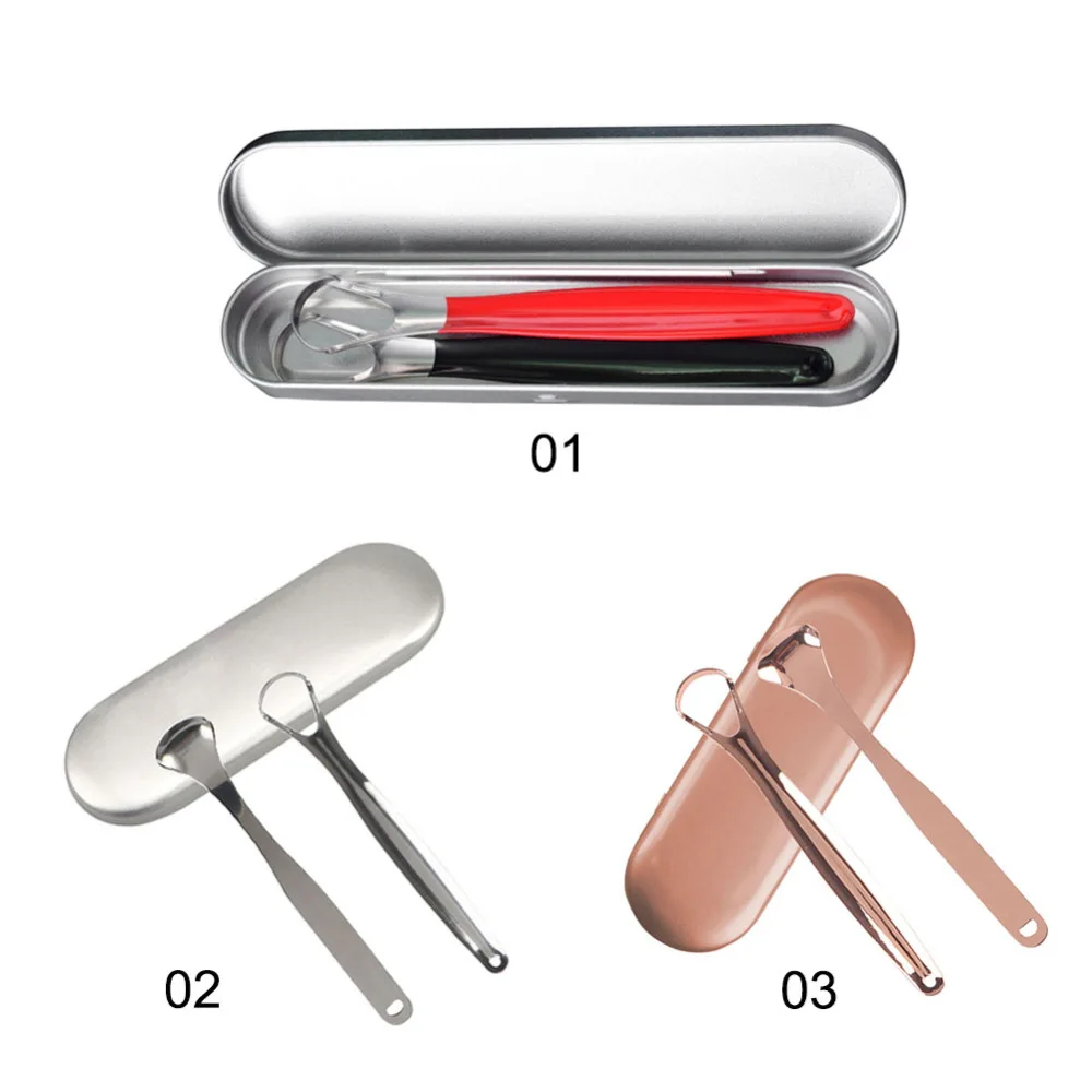 2 шт. скребки для языка многоразовые Нержавеющая сталь полости язык Чистящая