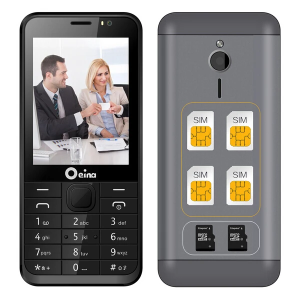 2017 OEINA 230 4SIM телефон для людей преклонного возраста с четырехдиапазонным