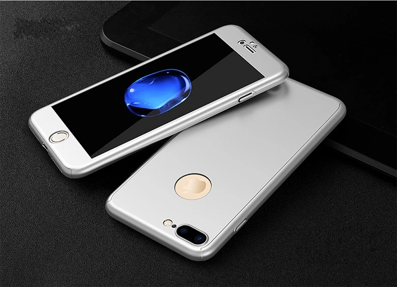 360 градусов полный Чехол для iphone 11 Pro Max Xs Max Xr 6S 6 Plus Чехол Жесткий PC закаленное стекло чехол для iphone 7 8 Plus чехол s