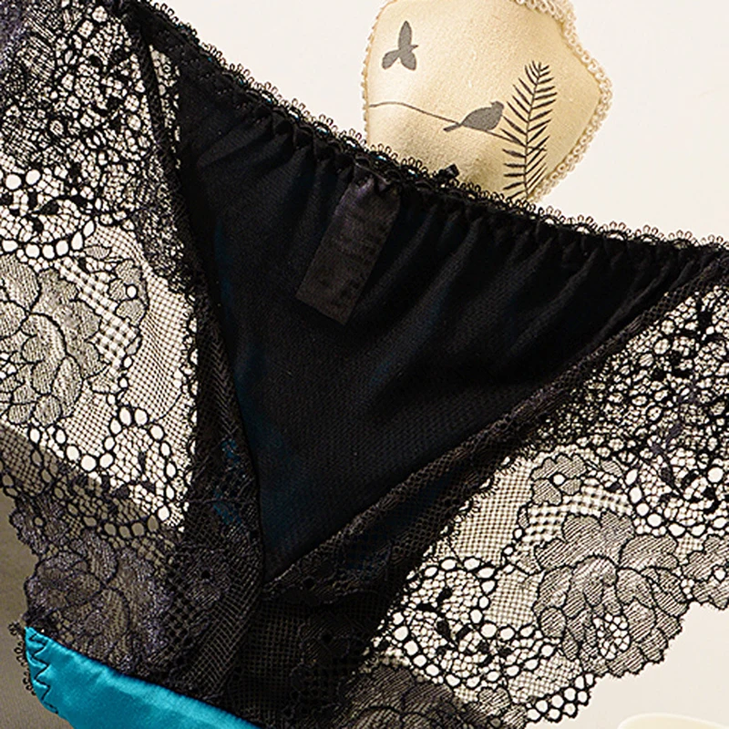 Для женщин с низкой посадкой Прозрачный нижнее бельё для девочек сексуальные цветочные кружева выдалбливают трусики 6 видов цветов девушка трусики нижнее бельё женс