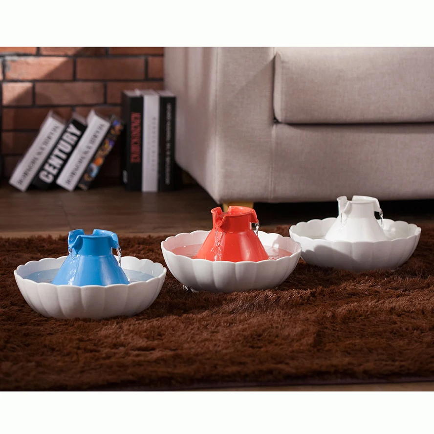 2500 мл керамический фонтан для домашних животных Автоматический Питатель воды